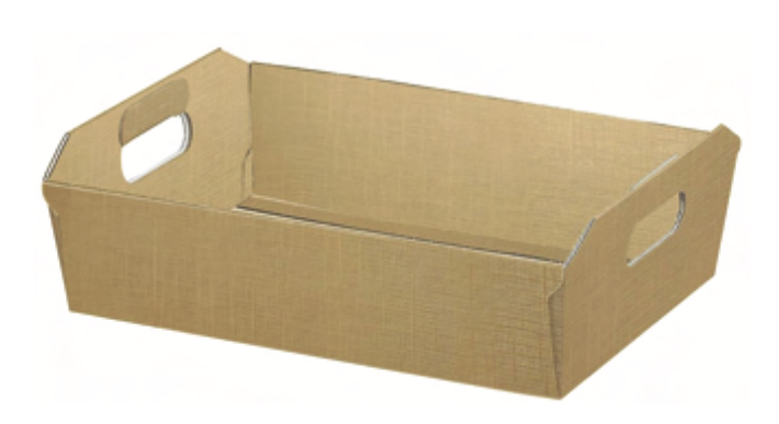 HAMPER TRAY GOLD 31X22X9CM X30(1056SC)